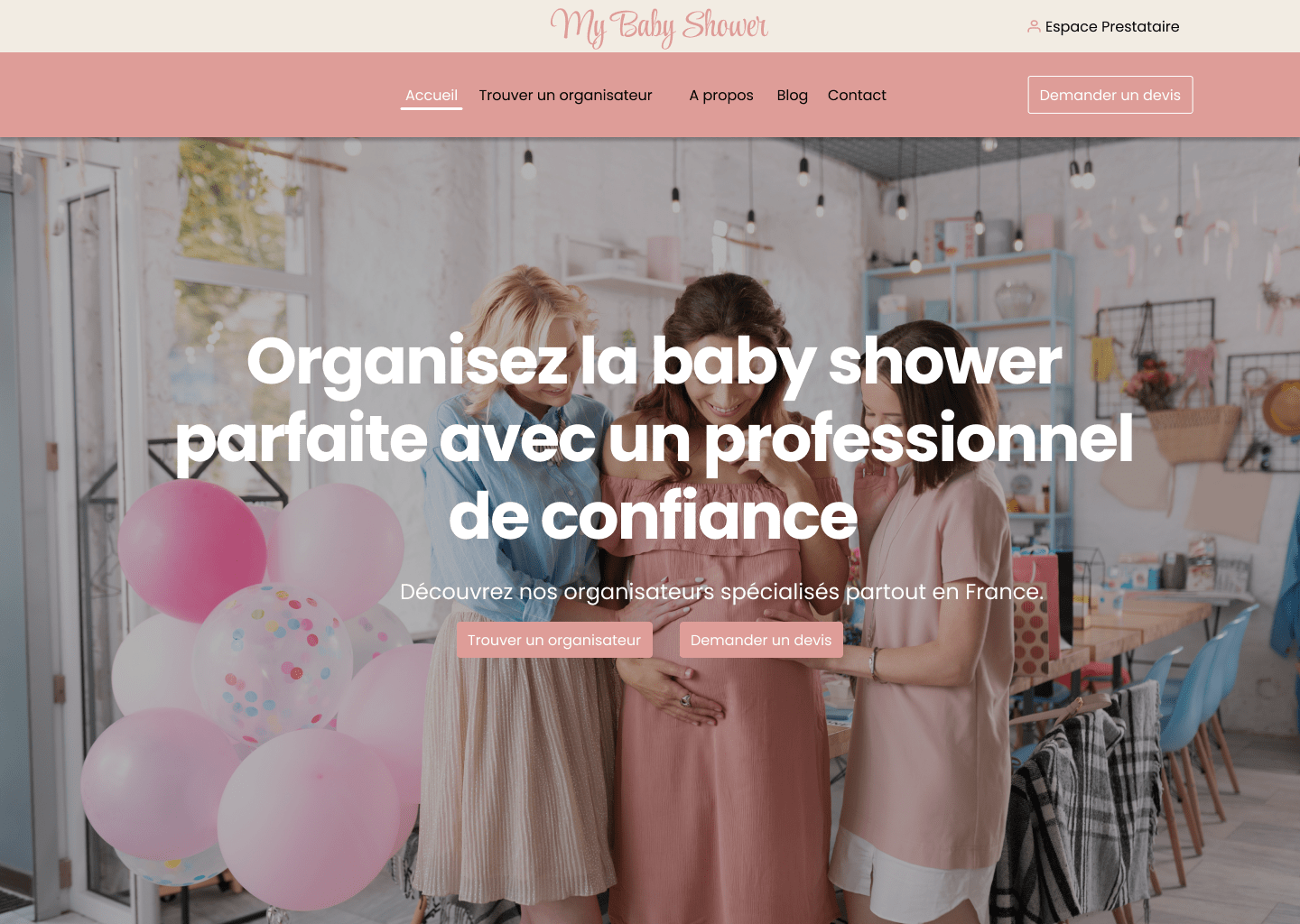Wireframe - portfolio maquette ui design babyshower - macbook