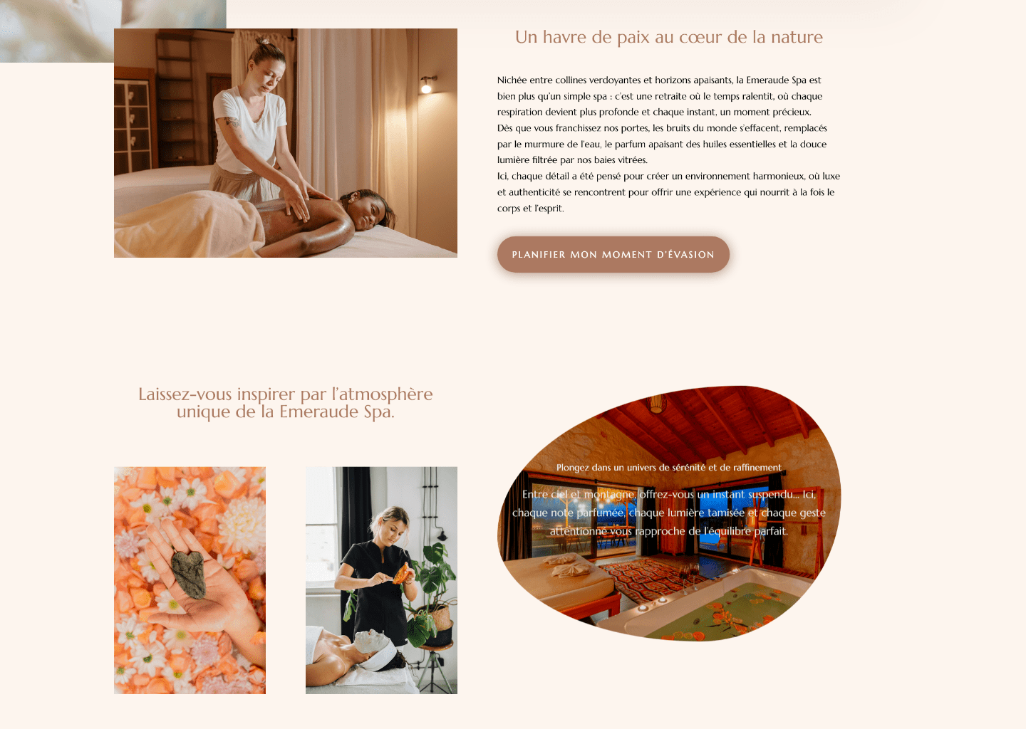 MacBook Air - template de site de spa - création site wordpress